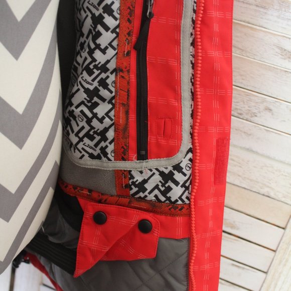LIQUID Freerider Men's Red Plaid Ski & Snowboard Winter Jacket (96) - Picture 12 of 16